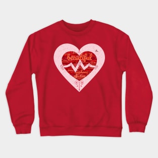 Valentine's Beating Heart in Love Crewneck Sweatshirt